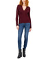 International Concepts Womens Ribbed Surplice Pullover Sweater